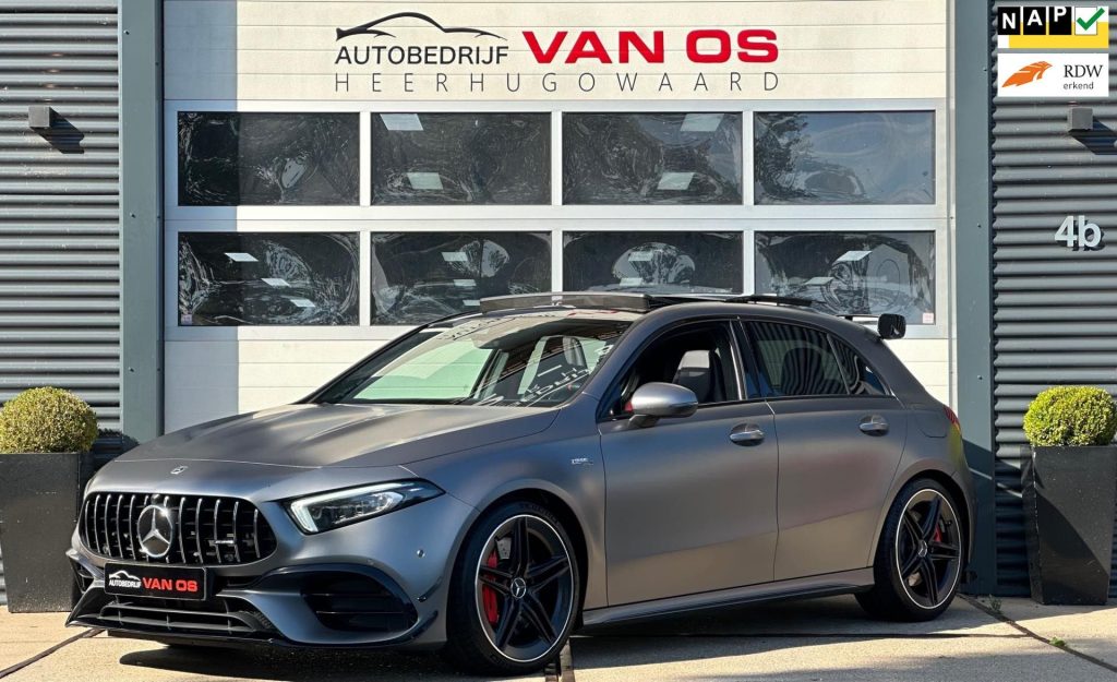 Mercedes-Benz A-klasse AMG 45 S 4MATIC+ bij Autobedrijf Van Os Heerhugowaard